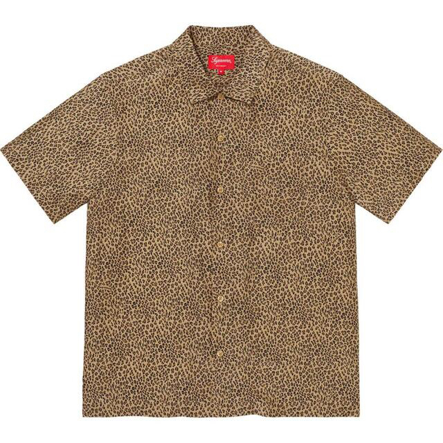 Supreme Leopard Silk S/S Shirt Sサイズトップス