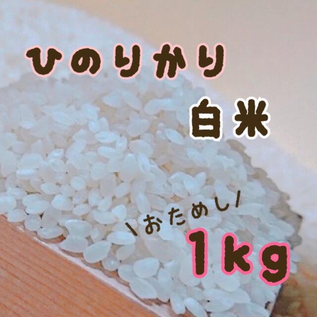 数量限定価格　兵庫県産　無農薬　ひのひかり　白米　おためし　１ｋｇ 食品/飲料/酒の食品(米/穀物)の商品写真