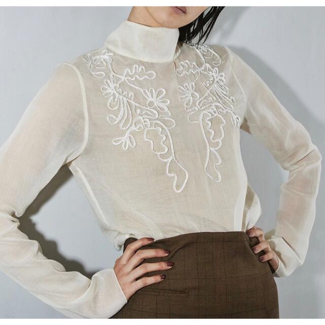 Sheer Embroidery Blouse