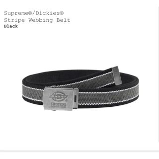 シュプリーム(Supreme)のsupreme dickies belt ベルト ブラック(ベルト)