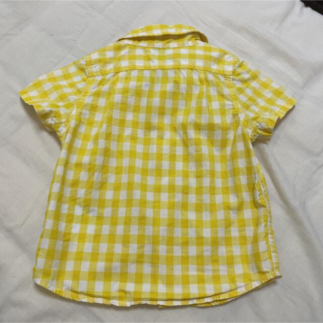 babyGAP - baby Gap イエロー✖️ホワイト ボタンダウンシャツシャツ 90の通販 by モコ's shop｜ベビーギャップならラクマ