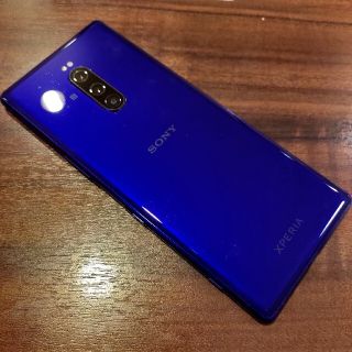 ソニー(SONY)のXperia 1 パープル 64 GB ソフトバンク　802so SIMフリー(スマートフォン本体)