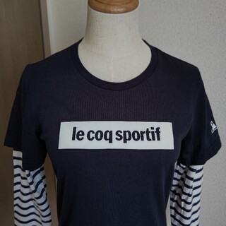 ルコックスポルティフ(le coq sportif)のle coq sportif   ネイビー ロンティー(Tシャツ(長袖/七分))