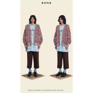 8ON8 22SS KNITTED CARDIGAN ローズさん着用の通販 by ごん 8ON8 22SS KNITTED CARDIGAN ローズさん着用の通販 by ごん