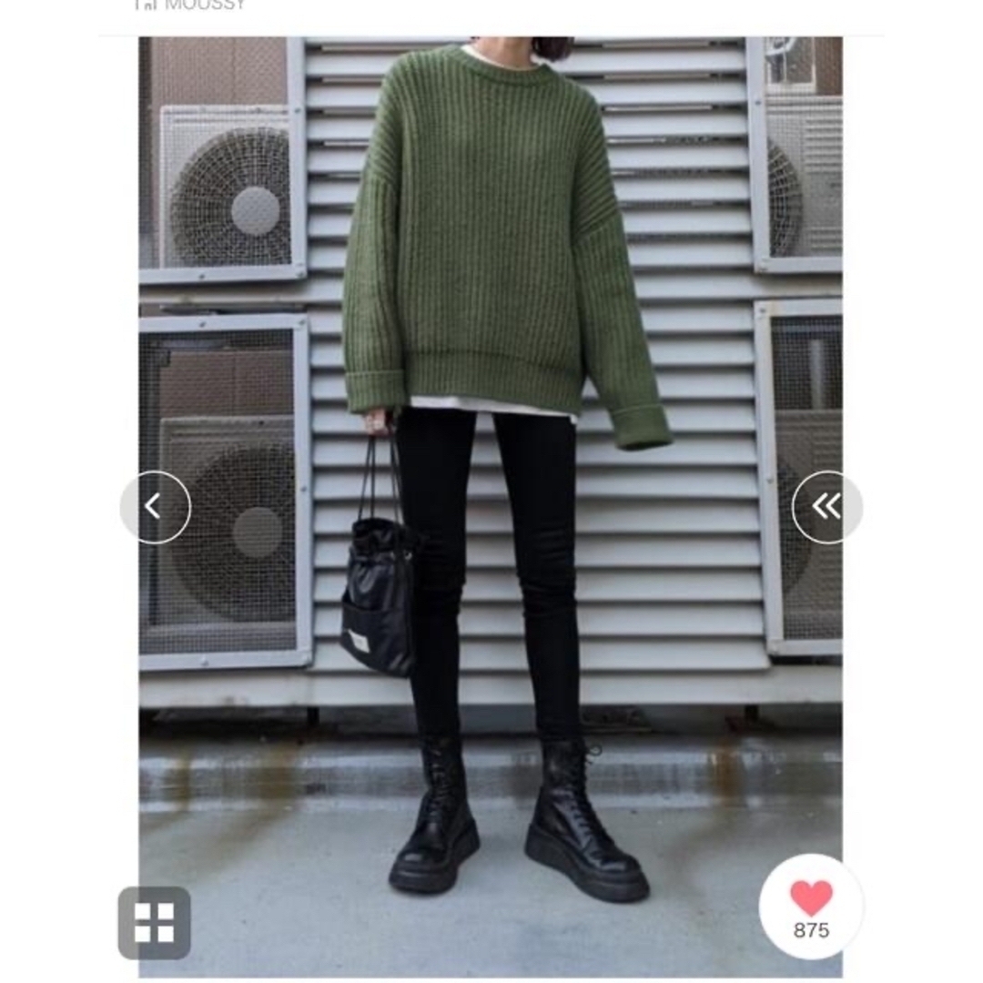 moussy(マウジー)のHW Rebirth BLACK SKINNY レディースのパンツ(デニム/ジーンズ)の商品写真