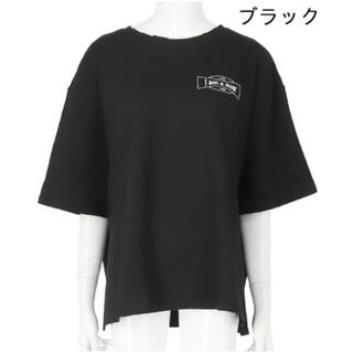 アナップ(ANAP)のネックダメージ両面プリントTシャツ(Tシャツ(半袖/袖なし))