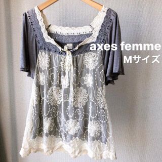 アクシーズファム(axes femme)のaxes femme トップス(カットソー(半袖/袖なし))