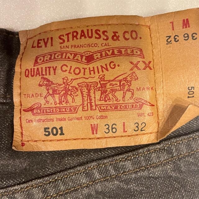 Levi's(リーバイス)のLevi's 501 後染Black メンズのパンツ(デニム/ジーンズ)の商品写真