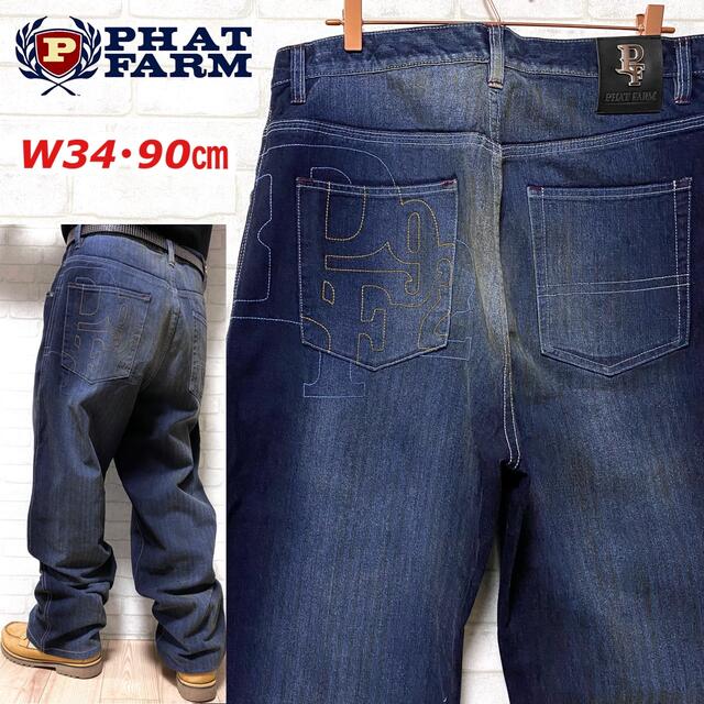 PHATFARM - PHAT FARM ファットファーム 極太 バギーパンツ PHATFARM - PHAT FARM ファットファーム 極太 バギーパンツ