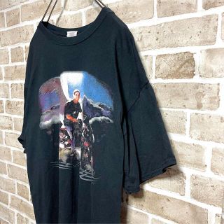 プリントTシャツ バイク US古着 アメリカ直輸入 ゆるダボ 古着女子