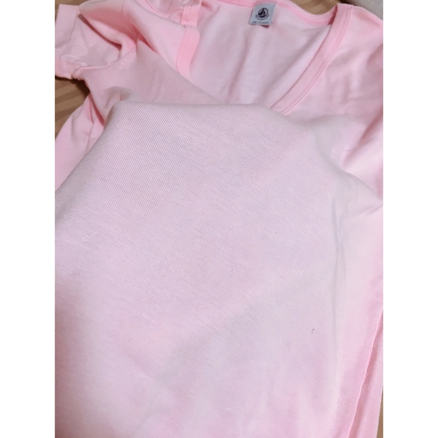 PETIT BATEAU(プチバトー)のプチバトー　半袖Ｖネックシャツ(ピンク) レディースのトップス(Tシャツ(半袖/袖なし))の商品写真