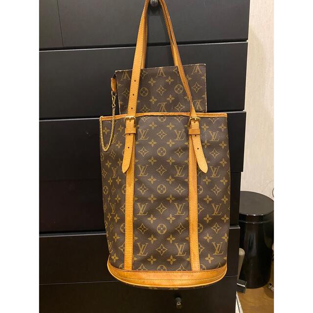 ブラウン系サイズLOUIS VUITTON ルイヴィトン バケットGM モノグラム トートバッグ