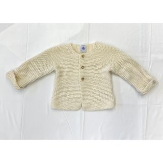 プチバトー(PETIT BATEAU)のさつき様専用　プチバトー　ニットカーディガン70㎝(カーディガン/ボレロ)