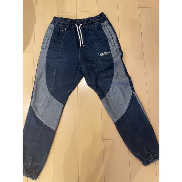 サプール SAPEur VINTAGE DENIM TRACK PANTSデニムの+imagenytextiles.com