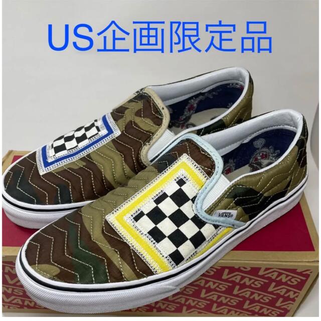 VANS バンズ　スリッポン クラシック　チェッカー　カモフラ　27