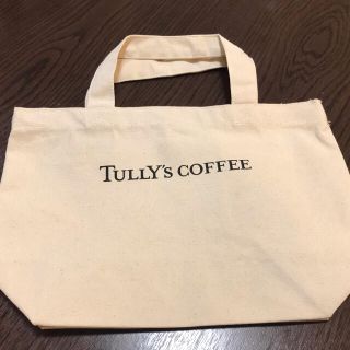 タリーズコーヒー(TULLY'S COFFEE)のTULLY'S COFFEEトートバッグ(白)(トートバッグ)