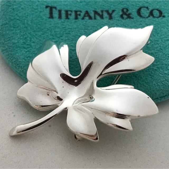 Tiffany リーフブローチ希少美品