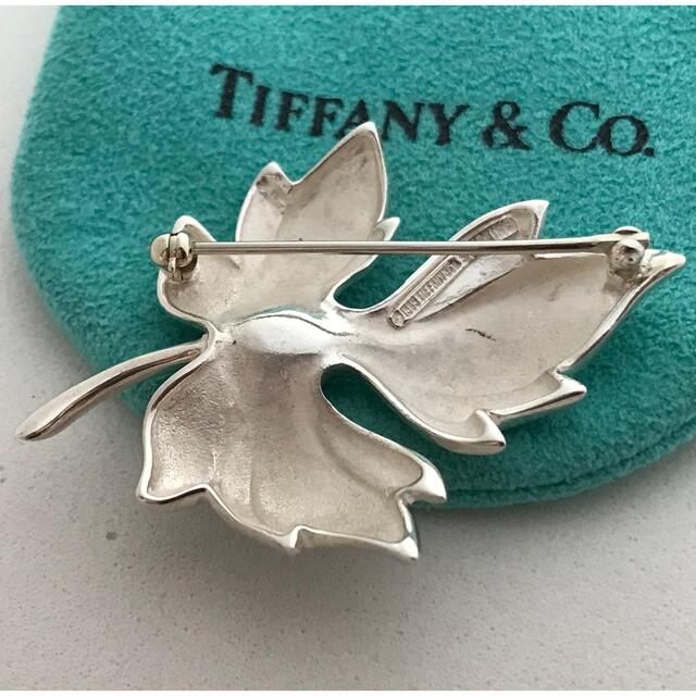 Tiffany リーフブローチ希少美品