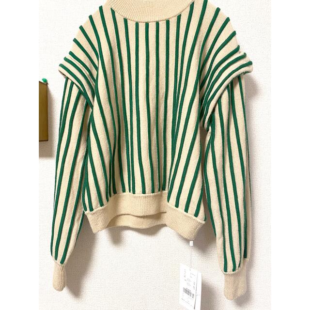 AMERI SWELL STRIPE KNIT - ニット/セーター