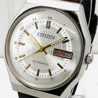 シチズン(CITIZEN)の【美品】CITIZEN シチズン 機械式自動巻き メンズ 腕時計 匿名配送(腕時計(アナログ))