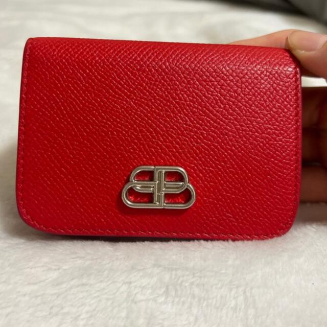 Balenciaga(バレンシアガ)のバレンシアガ　3つ折り　財布　赤　BBウォレット メンズのファッション小物(折り財布)の商品写真