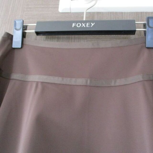 フォクシー ニューヨーク FOXEY 茶系 スカート 40 日本製 美品