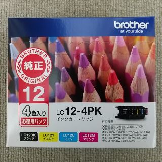 ブラザー(brother)のbrother 純正インクカートリッジ LC12-4PK 4色(その他)