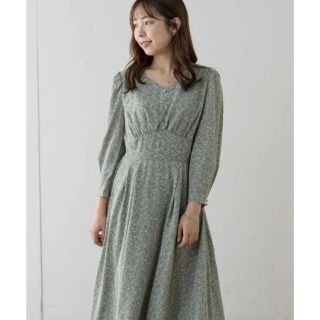 ナチュラルクチュール(natural couture)の【プチナチュ】パフスリーブお上品ワンピース(ロングワンピース/マキシワンピース)