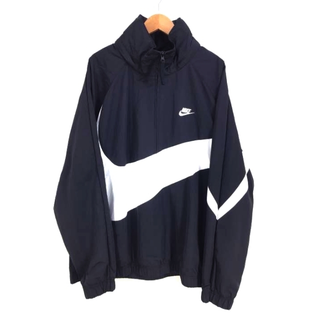 NIKE BIG SWOOSH  ANORAK JACKET BLACK