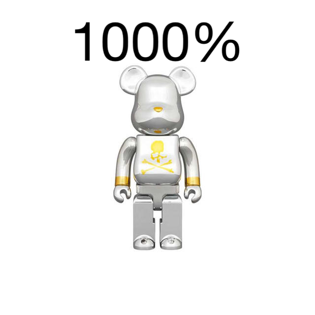 Bearbrick mastermind JAPAN SILVER 1000% お気に入り hachiman ...