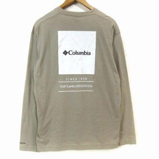 コロンビア(Columbia)のコロンビア タグ付き ブルック ロングスリーブ Tシャツ ライトベージュ L(Tシャツ/カットソー(七分/長袖))