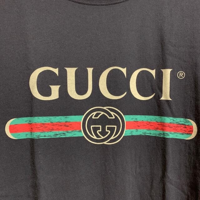 GUCCI ロゴ ウォッシュド オーバーサイズ Tシャツ ロゴtシャツ