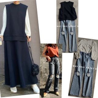 アメリヴィンテージ(Ameri VINTAGE)のMANY WAY TRIO SWEAT DRESS(ロングワンピース/マキシワンピース)