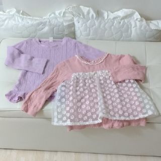 ビケットクラブ(Biquette Club)の100　女の子　春服　長袖(Tシャツ/カットソー)