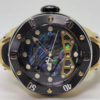 【スイス製オートマチック】Invicta 54mm リザーブ クラーケン 金×鮑