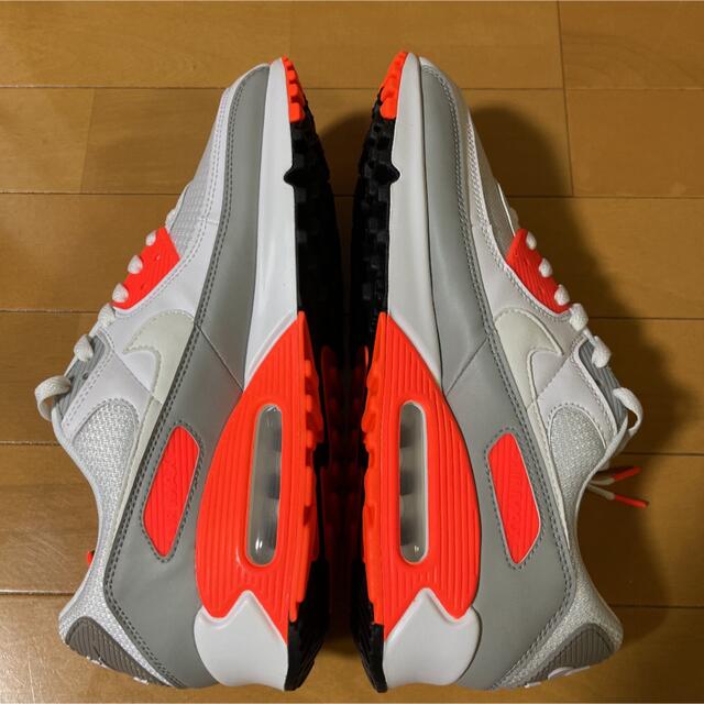 NIKE(ナイキ)のAIR MAX90ホワイト／オレンジ 28.5cm 新品未使用 メンズの靴/シューズ(スニーカー)の商品写真