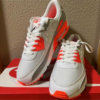 ナイキ(NIKE)のAIR MAX90ホワイト／オレンジ 28.5cm 新品未使用(スニーカー)