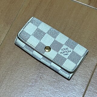 ルイヴィトン(LOUIS VUITTON)のルイヴィトン　キーケース　ダミエ　メッセージカード付き(キーケース)