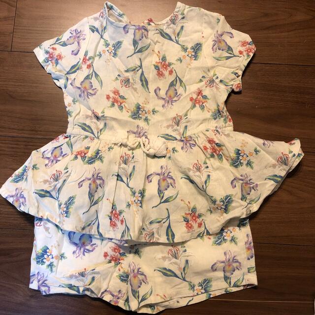 petit main(プティマイン)のプティマイン ボタニカルセットアップ 110 キッズ/ベビー/マタニティのキッズ服女の子用(90cm~)(ワンピース)の商品写真