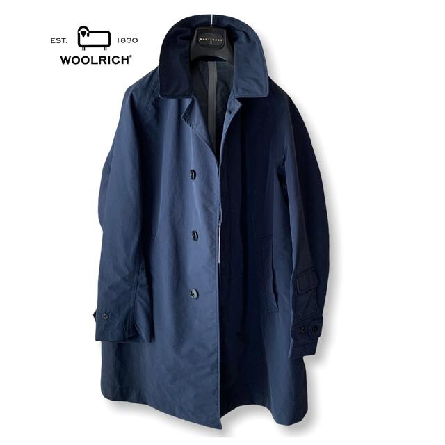 新品未使用/8.3万/WOOLRICH/撥水比翼コート/ネイビー | フリマアプリ ラクマ