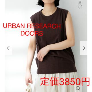 アーバンリサーチドアーズ(URBAN RESEARCH DOORS)のアーバンリサーチドアーズ トップス オーガニックコットンノースリーブTシャツ(Tシャツ(半袖/袖なし))