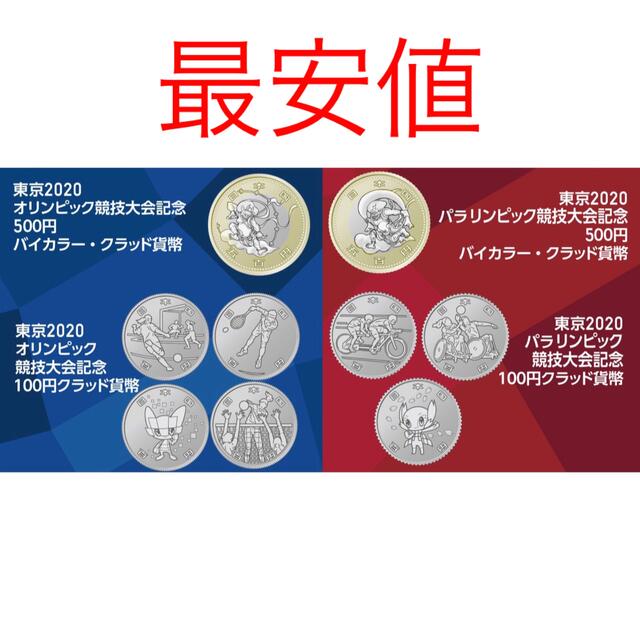 週間売れ筋 東京2020パラリンピック競技大会記念 100円クラッド貨幣 4次 ソメイティ 未使用