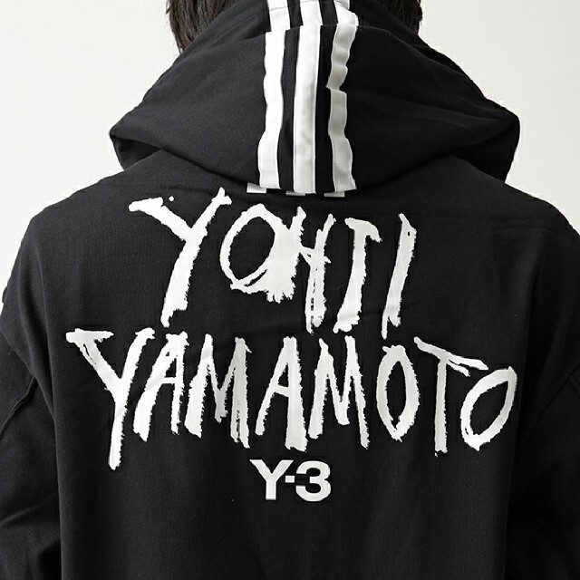 Y-3　ワイスリー フード付 長袖パーカー