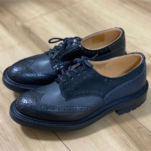 ネペンテス 別注 トリッカーズ Tricker's マルチトーン ブローグ  黒