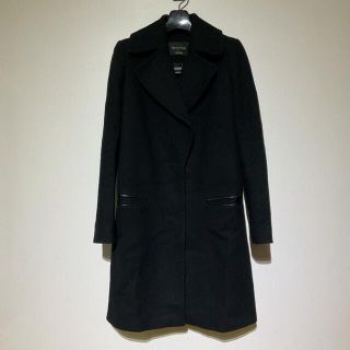 マッシモデュッティ(Massimo Dutti)の【Massimo Dutti】チェスターコート　メルトン 黒　マッシモデュッティ(チェスターコート)