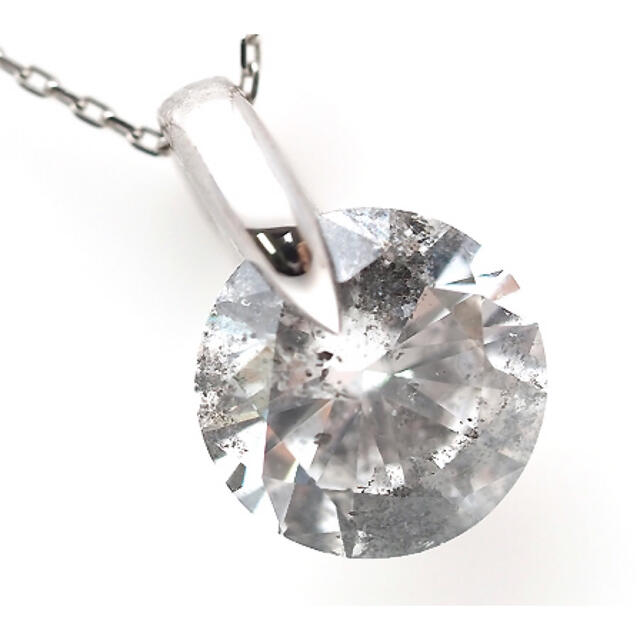 鑑定書付♡ プラチナ900ダイヤモンド2.009ctネックレス 大粒ダイヤ レディースのアクセサリー(ネックレス)の商品写真