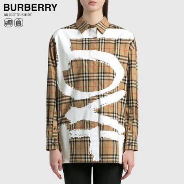 ランキングや新製品 BURBERRY - Burberry LOVE シャツ シャツ+ブラウス