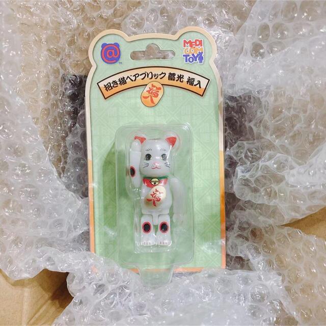 BE@RBRICK 招き猫 福入 蓄光 100％