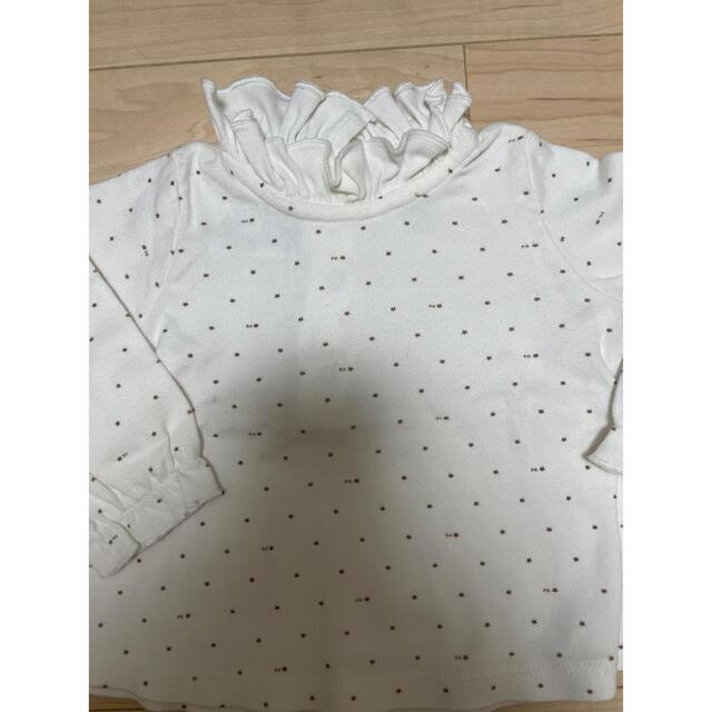 PETIT BATEAU(プチバトー)の美品 プチバトー ベビー　カットソー　6M 67センチ キッズ/ベビー/マタニティのベビー服(~85cm)(シャツ/カットソー)の商品写真