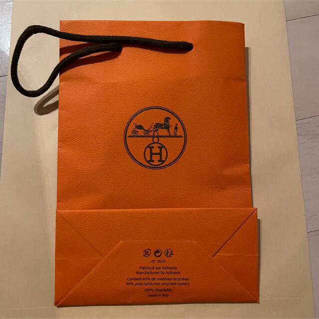 Hermes(エルメス)のエルメスショップ袋/ショッパー1枚&封筒、カード セット レディースのバッグ(ショップ袋)の商品写真